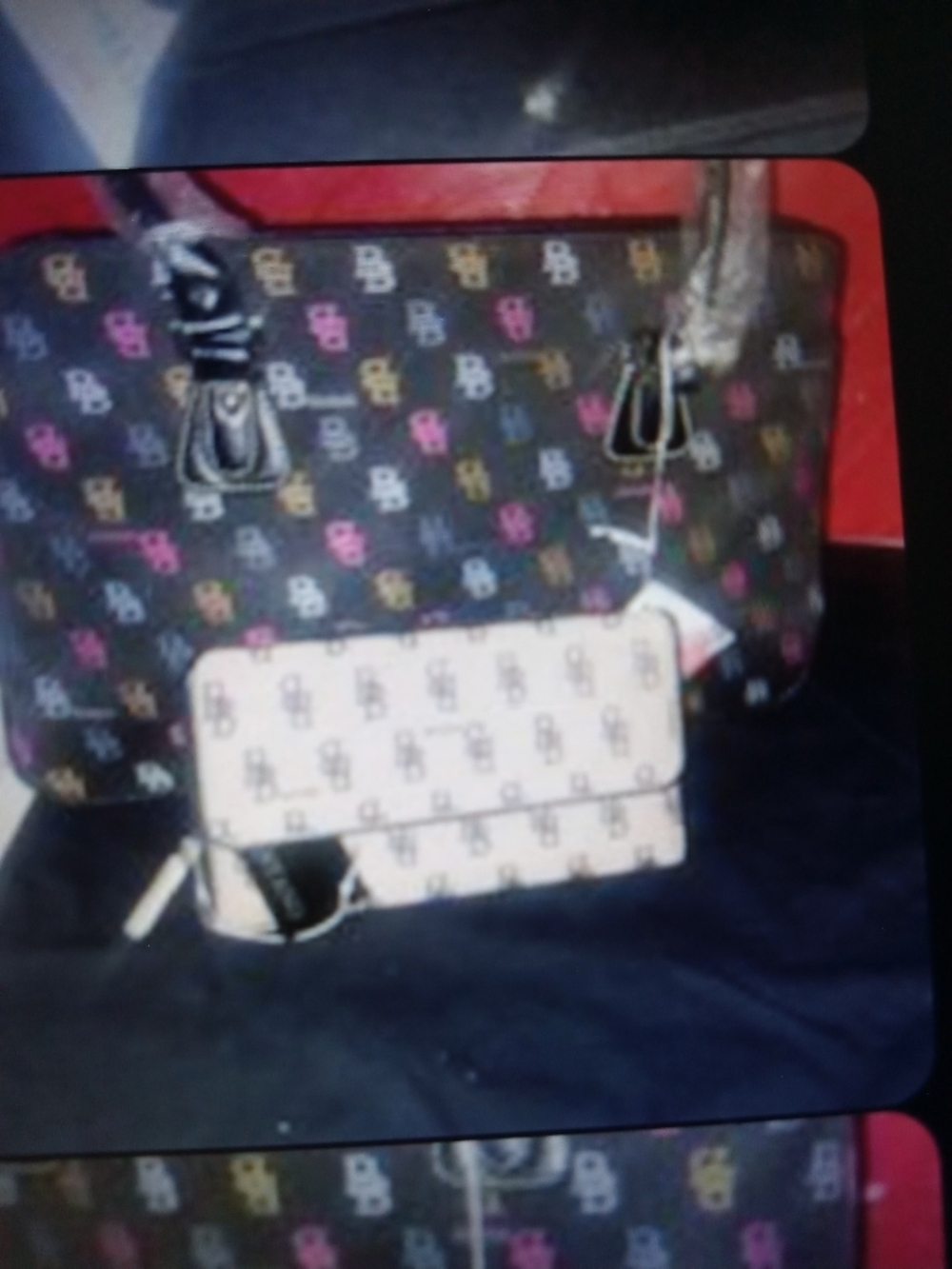 Multicolor Monogram Tote with Matching Wallet - Women Bags